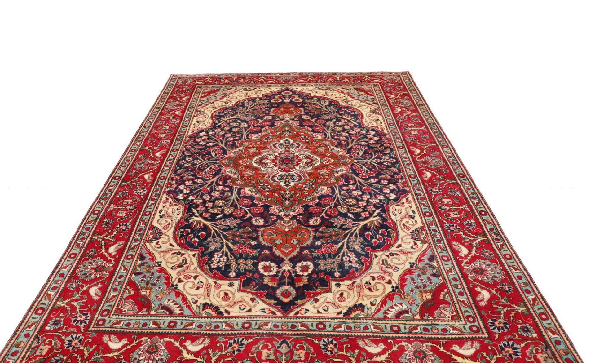 Täbriz Perserteppich 203 × 301 cm aus Wolle, handgeknüpft