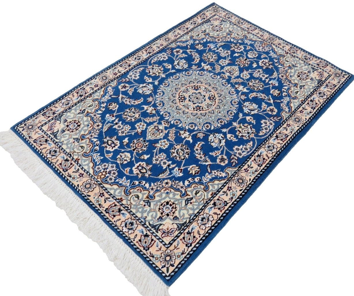 perserteppich-nain-120-x-83-cm-schurwolle-seide-handgeknupft-neu-4 Nain Perserteppich 120 × 83 cm aus Wolle, handgeknüpft