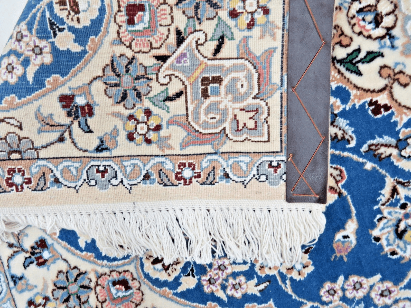 perserteppich-nain-120-x-75-cm-schurwolle-seide-handgeknupft-elegant Handgeknüpfter Nain Perserteppich, 120 × 75 cm, Wolle