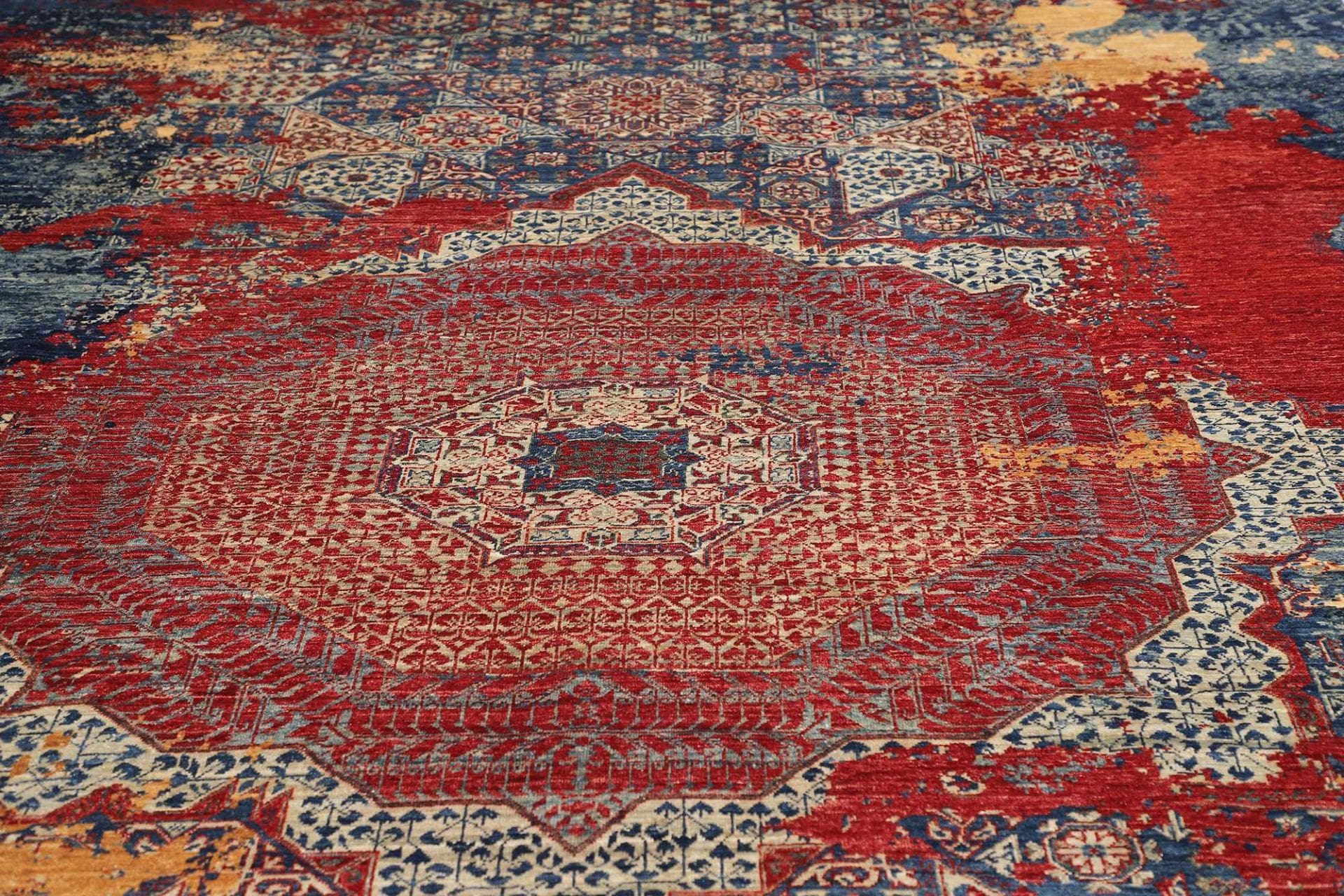 Orientteppich 268 × 354 cm aus Wolle, handgeknüpft