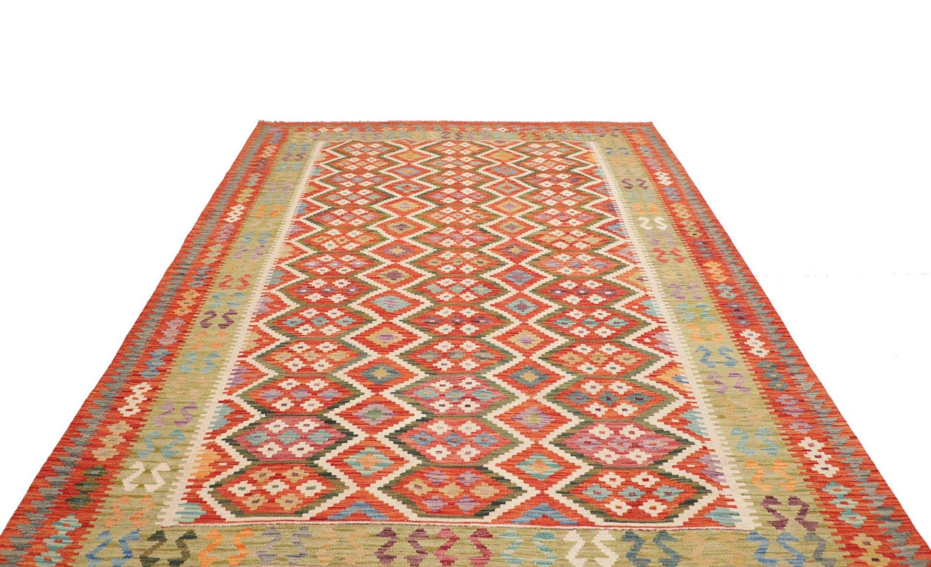 Kelim 207 × 304 cm aus Wolle, handgewebt
