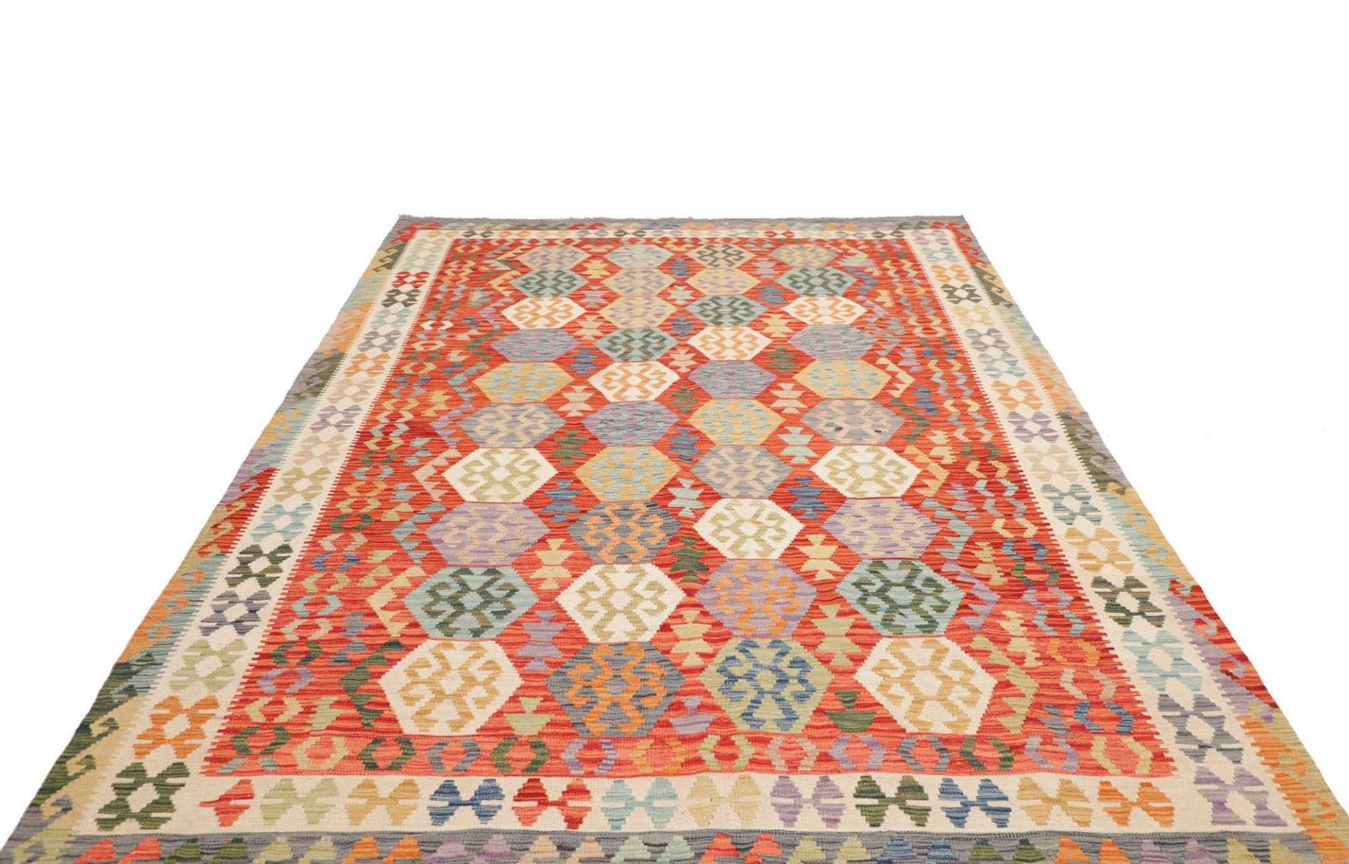 Handgewebter Kelim, 208 × 300 cm, Wolle