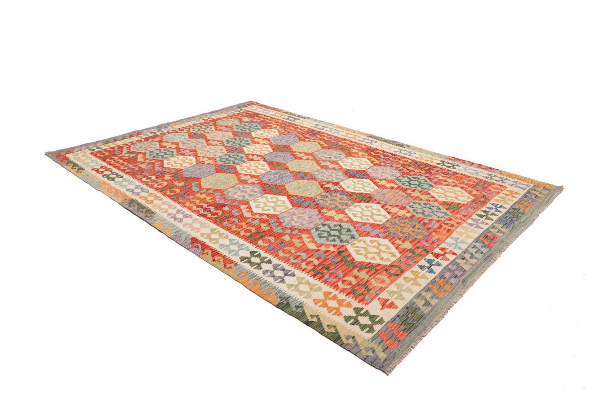 Handgewebter Kelim, 208 × 300 cm, Wolle