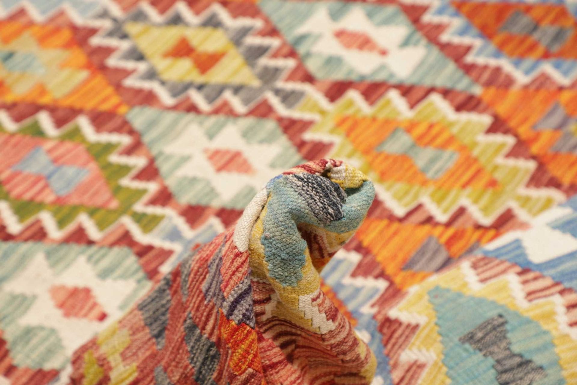Kelim 211 × 303 cm aus Wolle, handgewebt