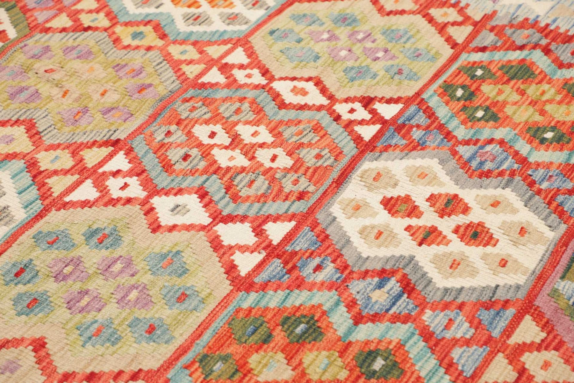 Handgewebter Kelim, 215 × 307 cm, Wolle
