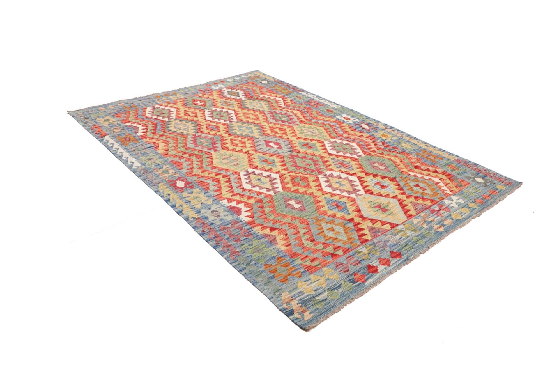 kelim-171-x-236-cm-schurwolle-handgewebt-rustikal-2 Handgewebter Kelim 171 × 236 cm
