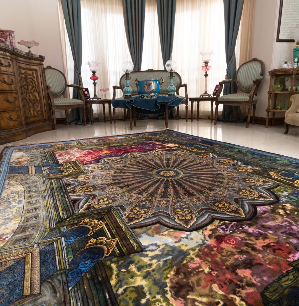 Erami Carpet — Qom silk rug