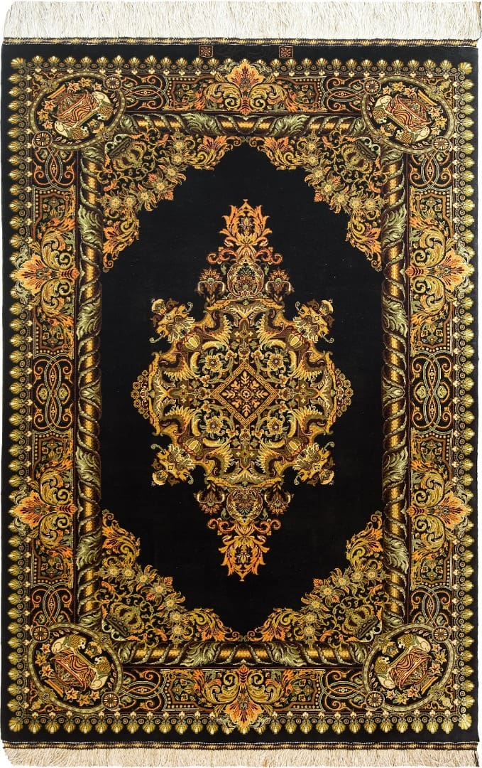Erami Carpet — Qom silk rug