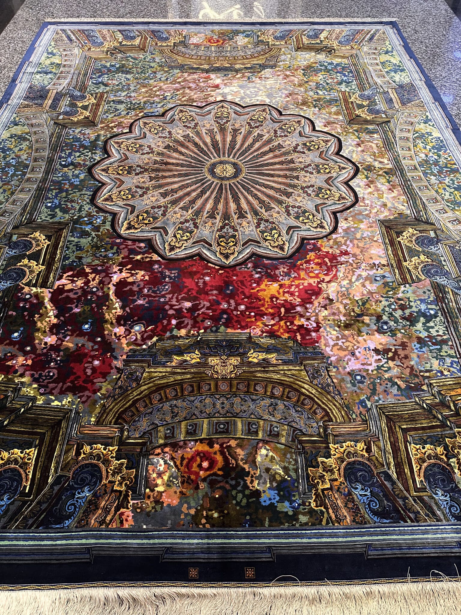 2025-08-10-19-45-14-scaled NEU 200×310 cm Handgeknüpfter Erami Ghom Seidenteppich „Fiery Sky“ | 6,20 m² | 66 Raj | 100 % Naturseide H1