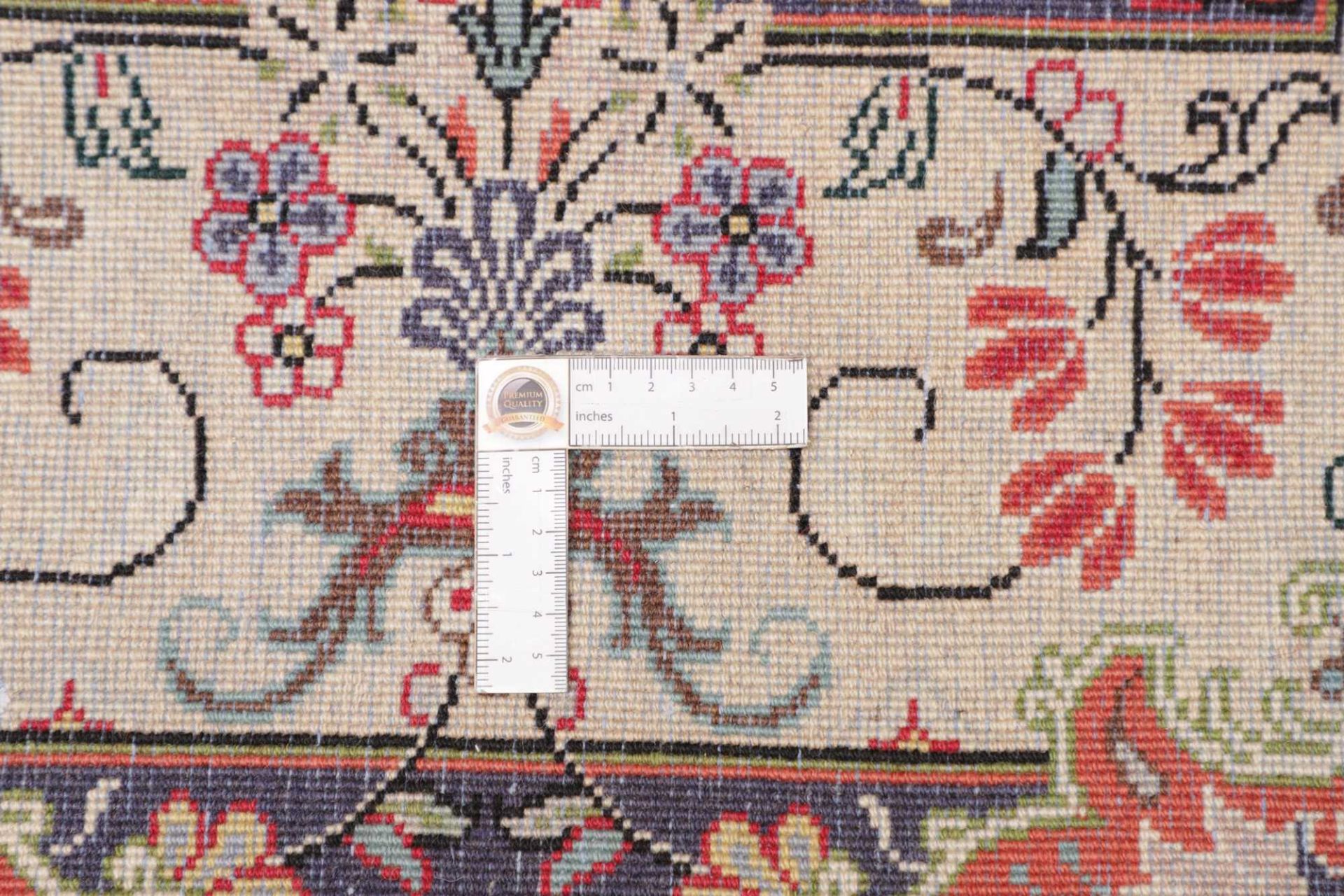 Handgeknüpfter Kashan Perserteppich, 201 × 303 cm, Wolle
