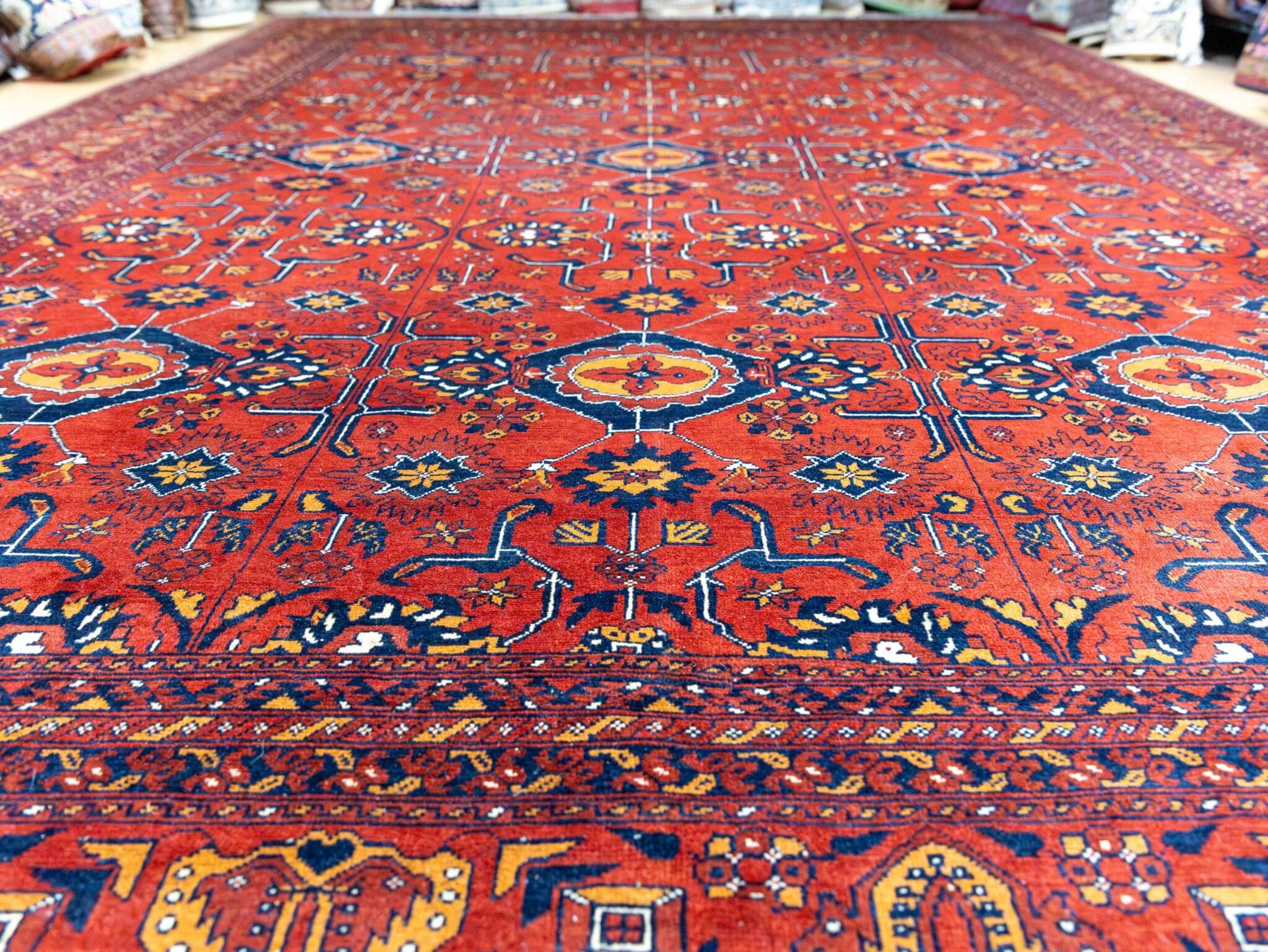 Handgeknüpfter Orientalisch Orientteppich, 348 × 252 cm, Wolle