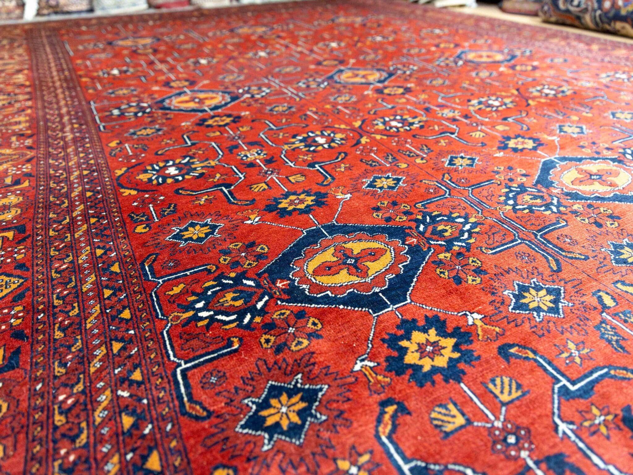 Handgeknüpfter Orientalisch Orientteppich, 348 × 252 cm, Wolle