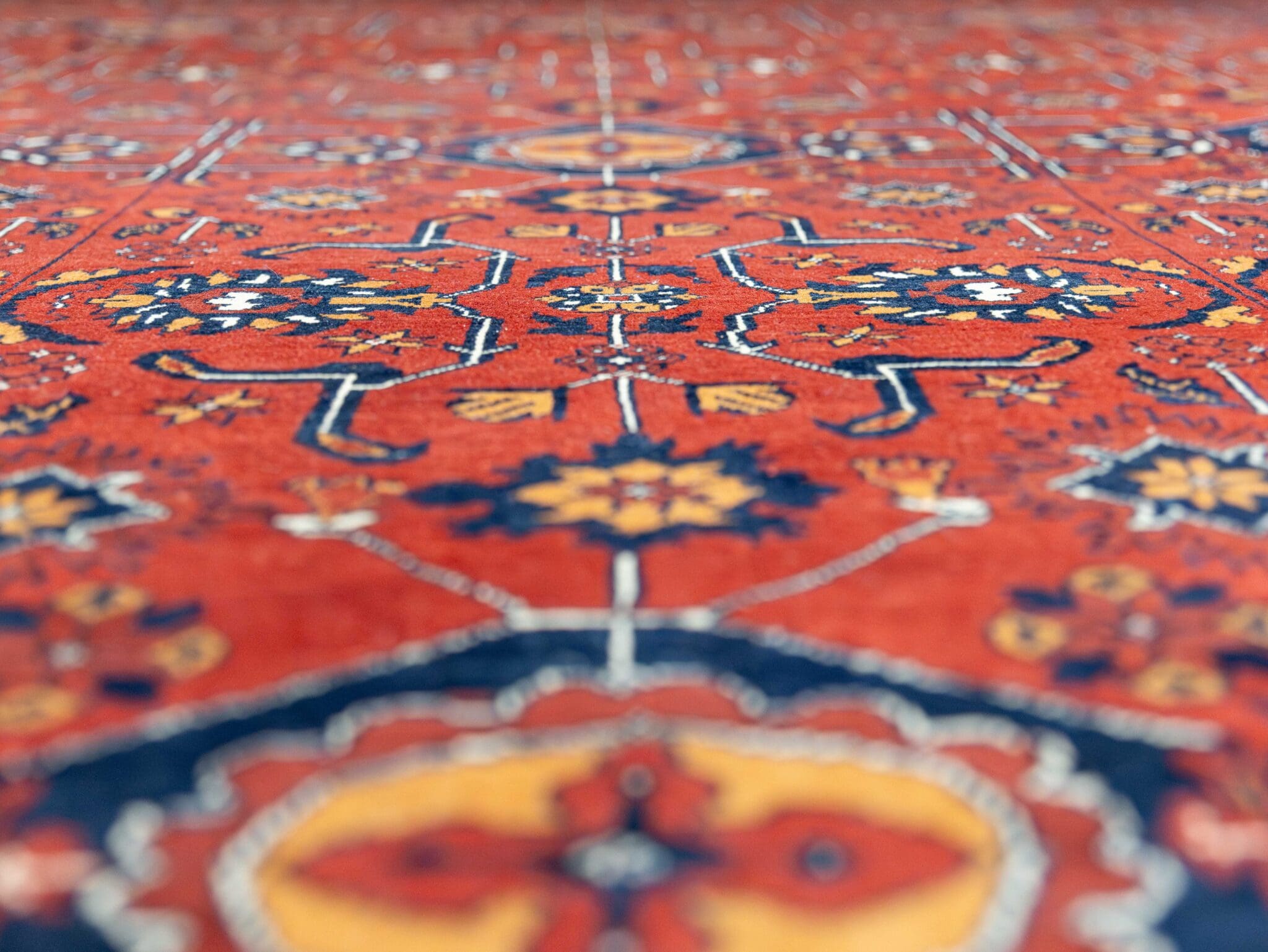 Handgeknüpfter Orientalisch Orientteppich, 348 × 252 cm, Wolle