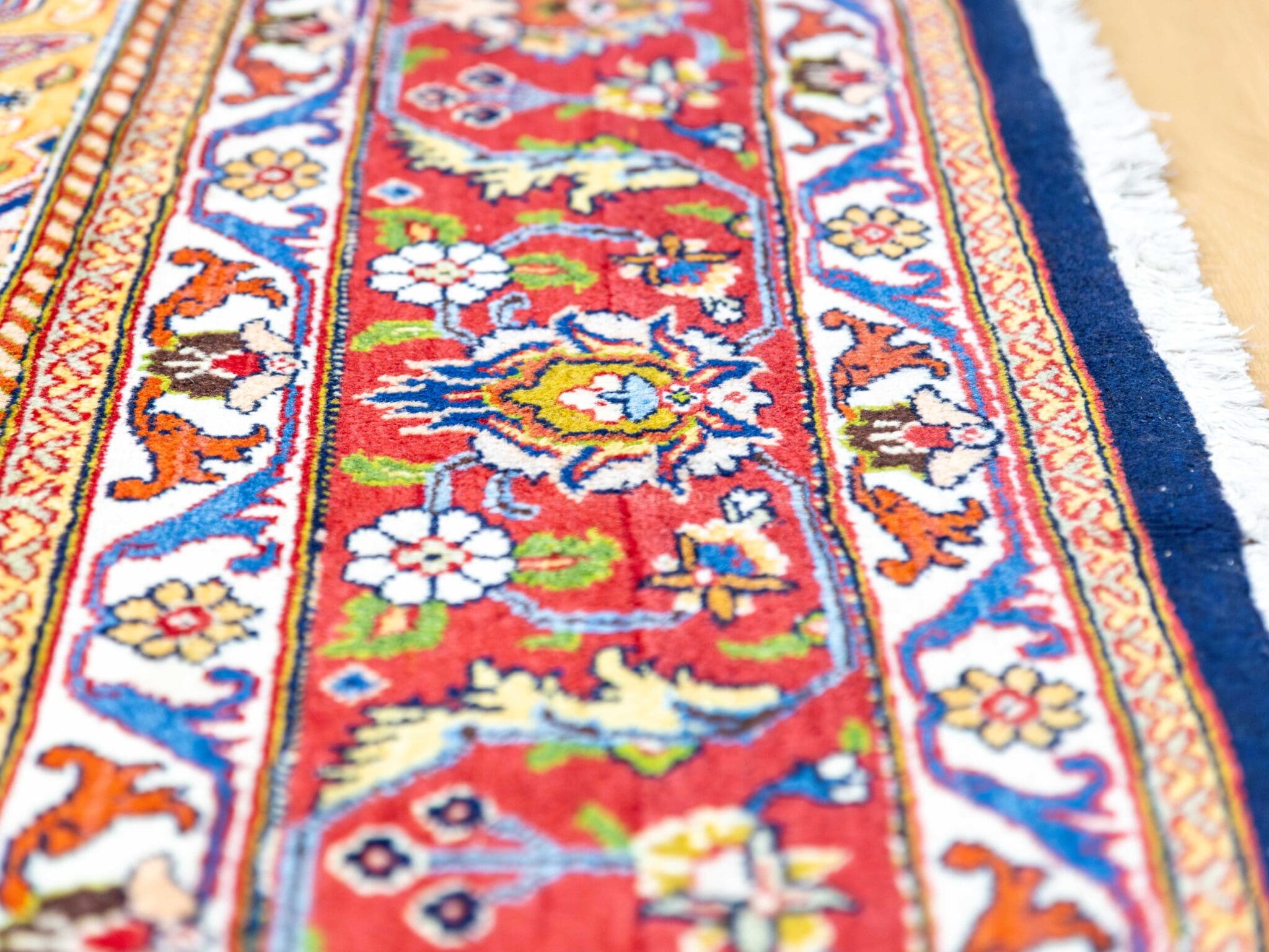 Sarough Farahan Perserteppich 334 × 290 cm aus Wolle, handgeknüpft
