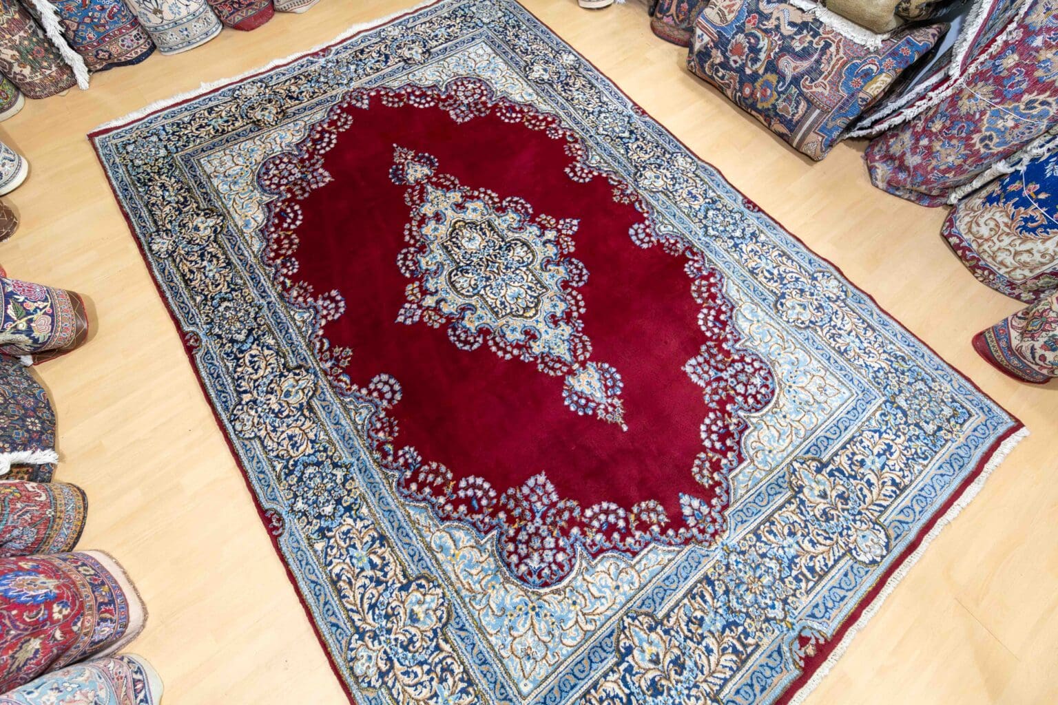 Perserteppich Kirman 310 x 210 cm Schurwolle handgeknüpft
