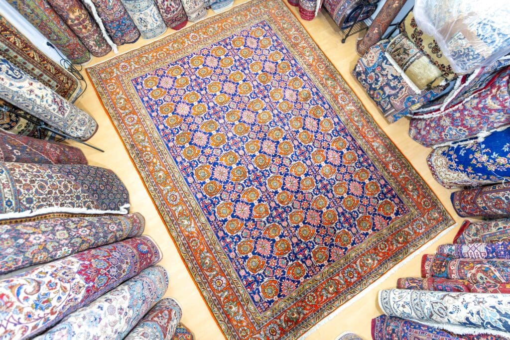 Perserteppich Bijar 348 x 256 cm Schurwolle handgeknüpft