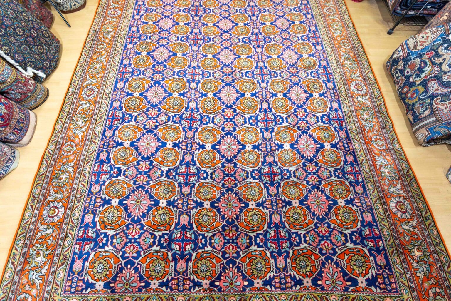 Perserteppich Bijar 348 x 256 cm Schurwolle handgeknüpft