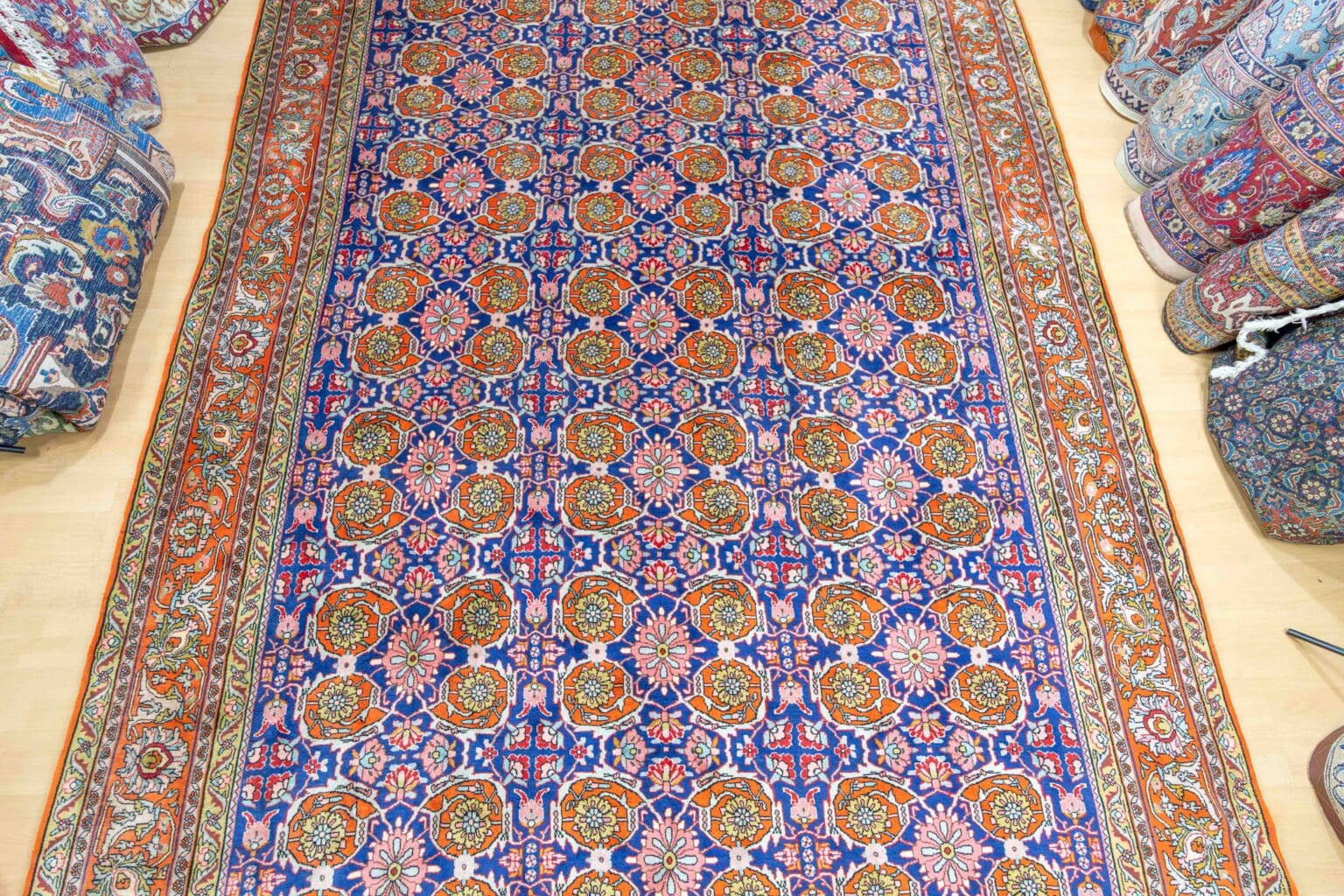 Perserteppich Bijar 348 x 256 cm Schurwolle handgeknüpft