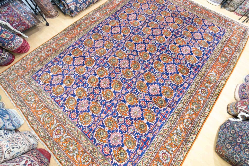 Perserteppich Bijar 348 x 256 cm Schurwolle handgeknüpft