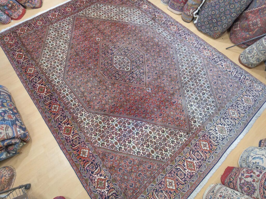 Perserteppich Bijar 343 x 250 cm Schurwolle handgeknüpft