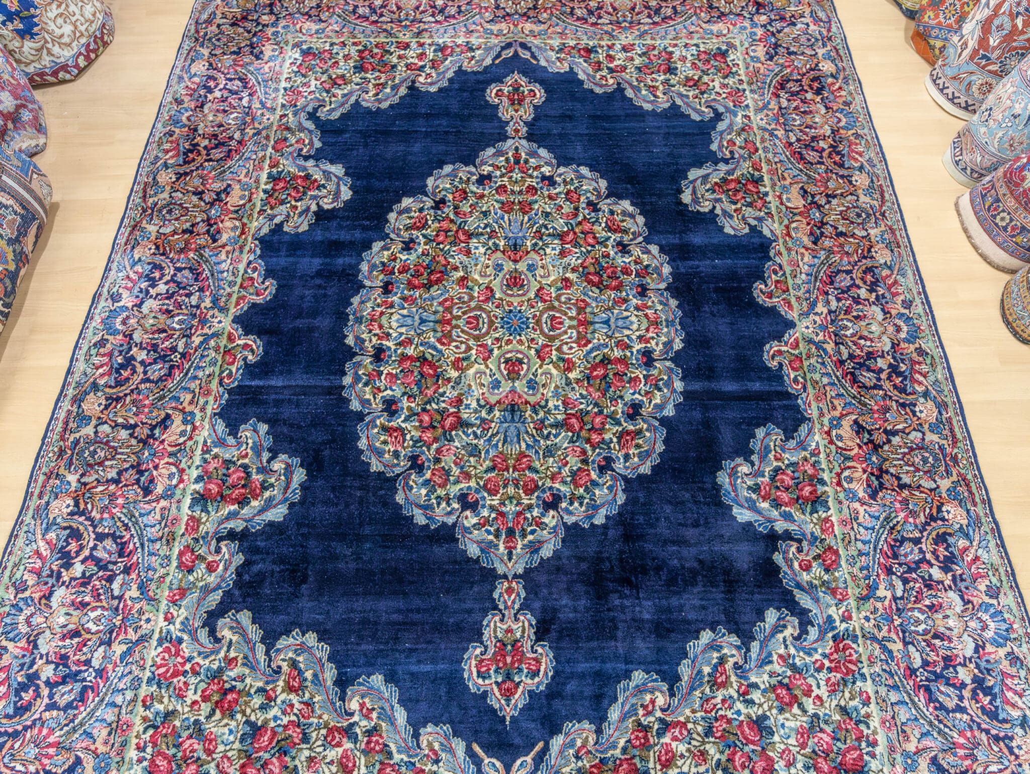 Handgeknüpfter Kerman Perserteppich, 342 × 212 cm, Wolle