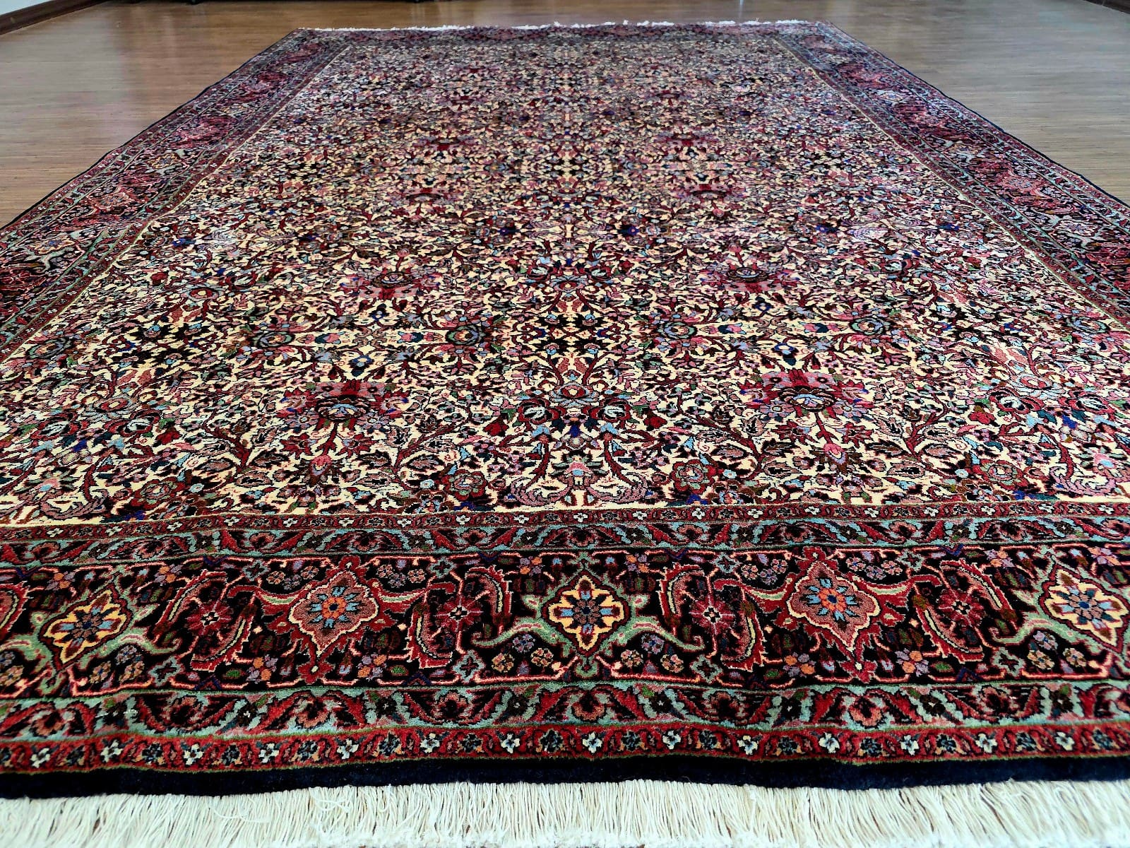Handgeknüpfter Bijar Perserteppich 299 × 202 cm