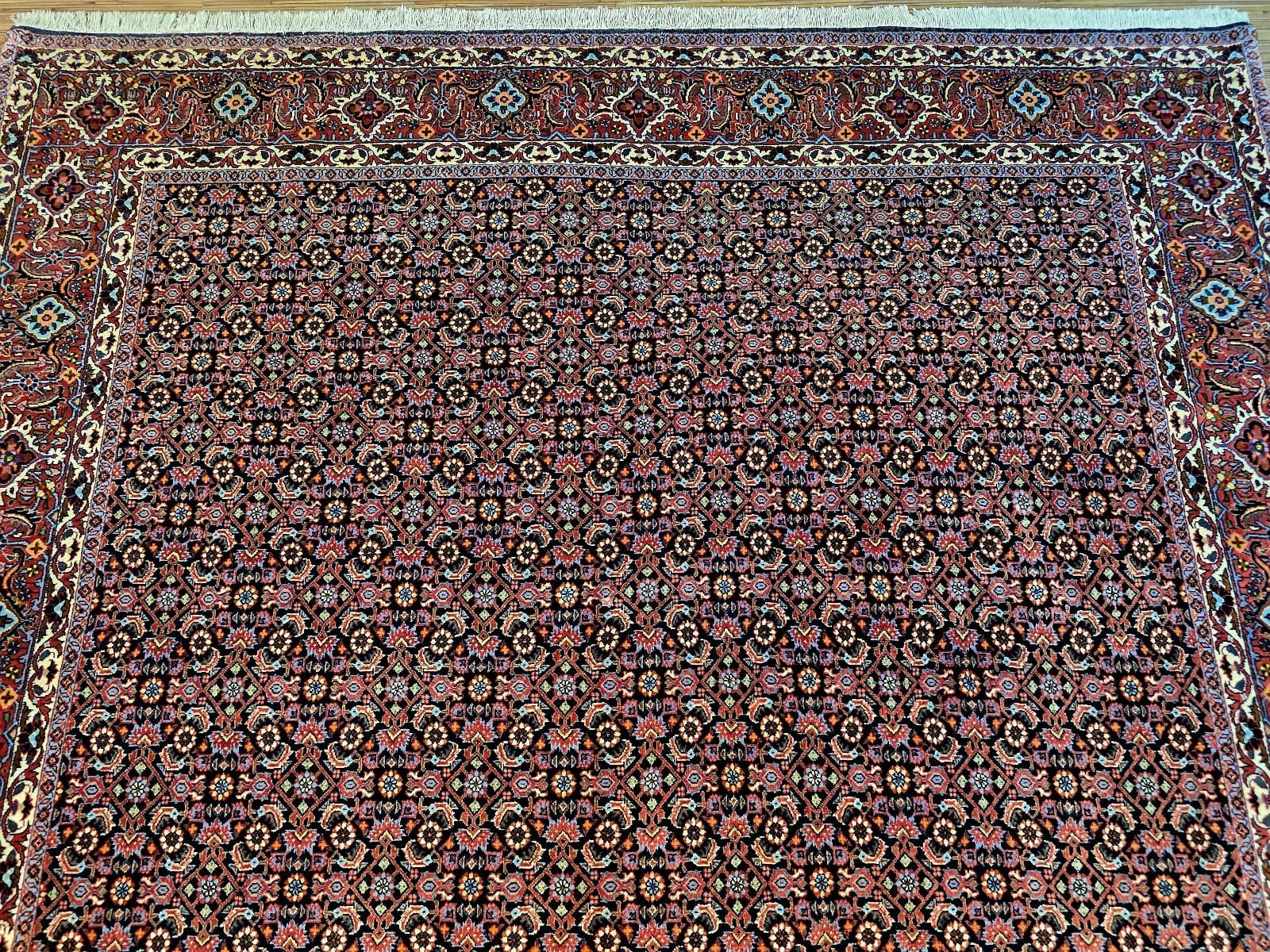 Bijar Perserteppich aus Iran, 299 × 202 cm