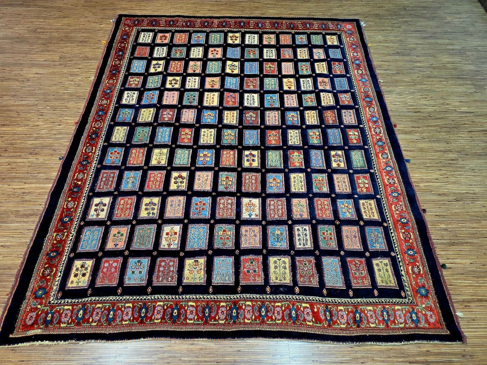 Handgeknüpfter Loribaft Perserteppich, 222 × 182 cm, Wolle