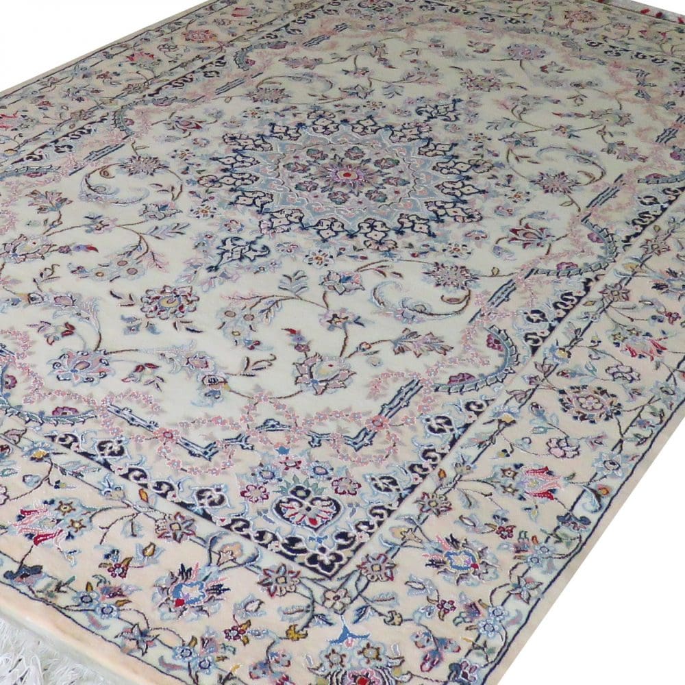 Nain Perserteppich 240 × 160 cm aus Wolle & Seide, handgeknüpft