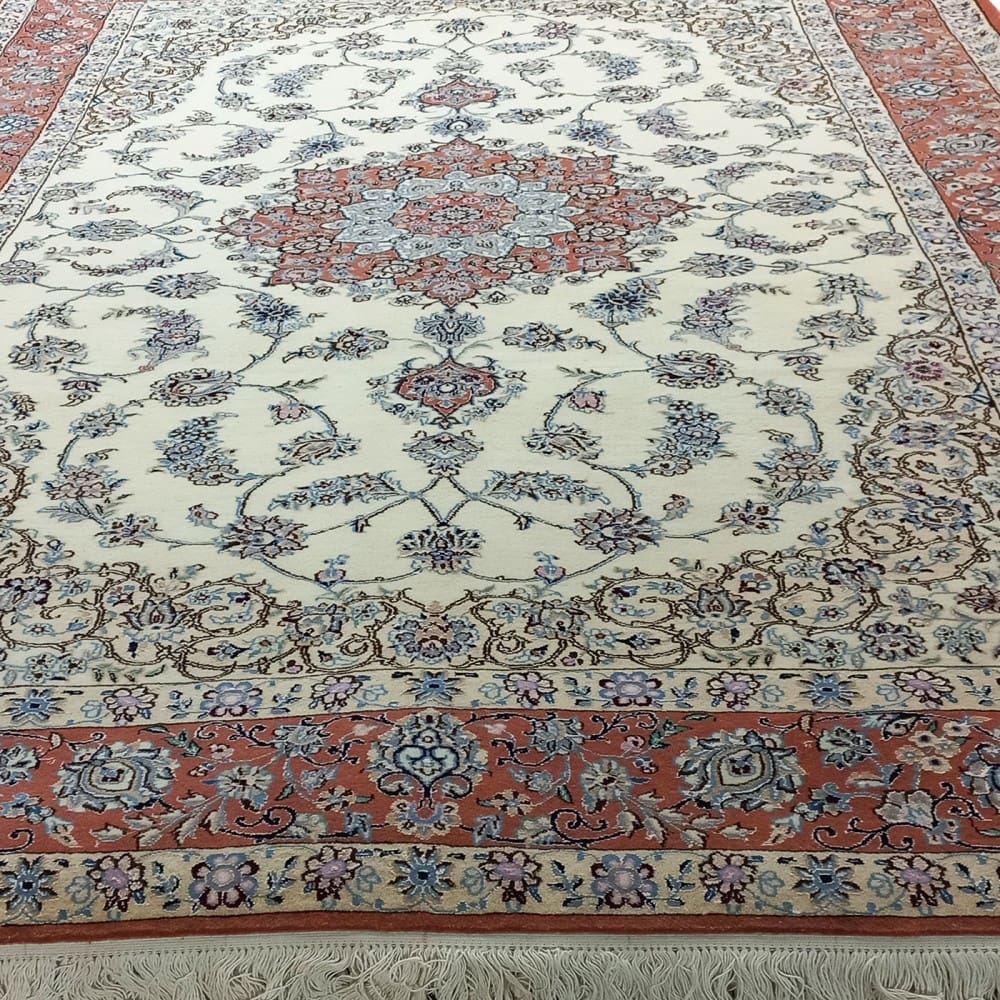 Handgeknüpfter Nain Perserteppich, 306 × 206 cm, Wolle