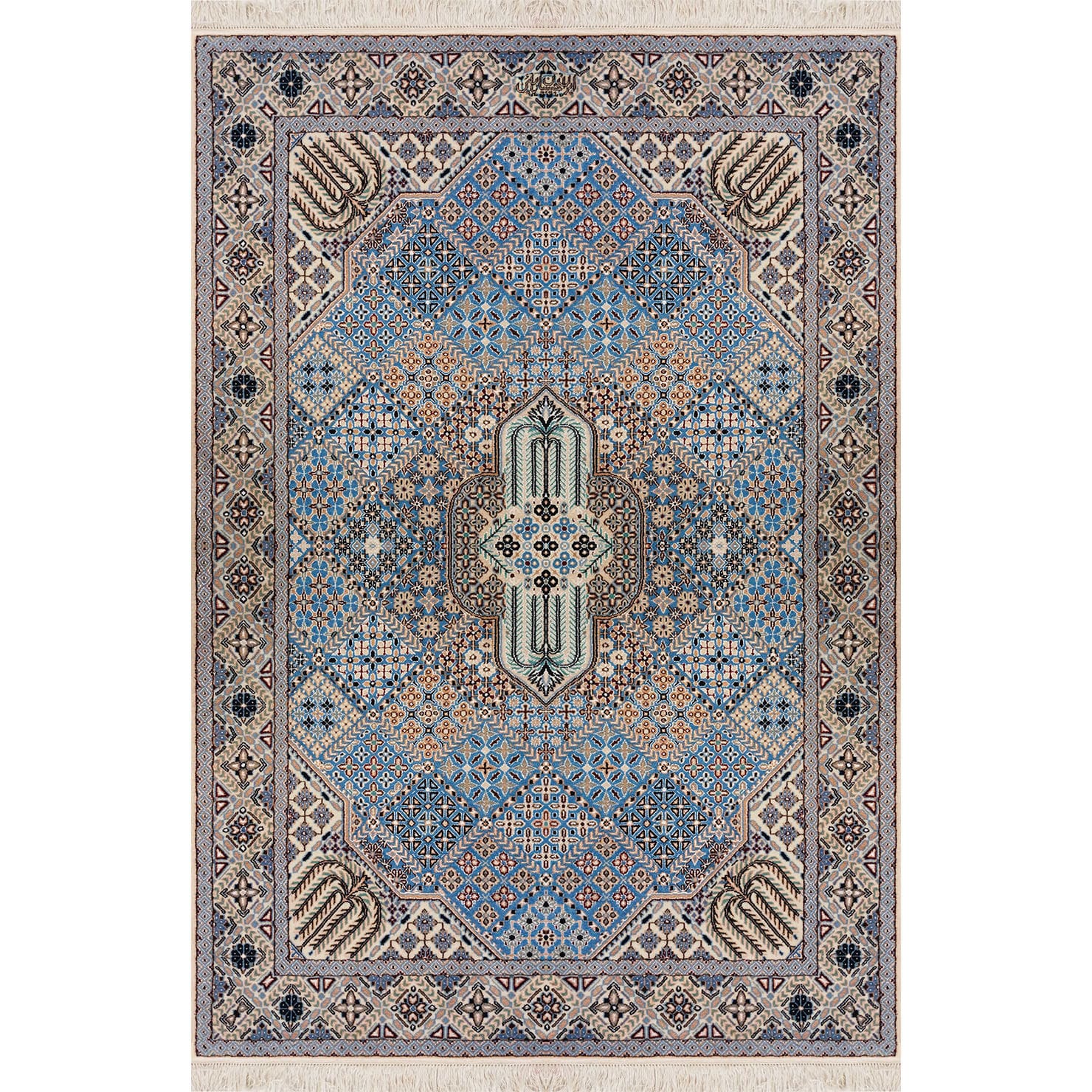 Nain Perserteppich aus Iran, 133 × 195 cm