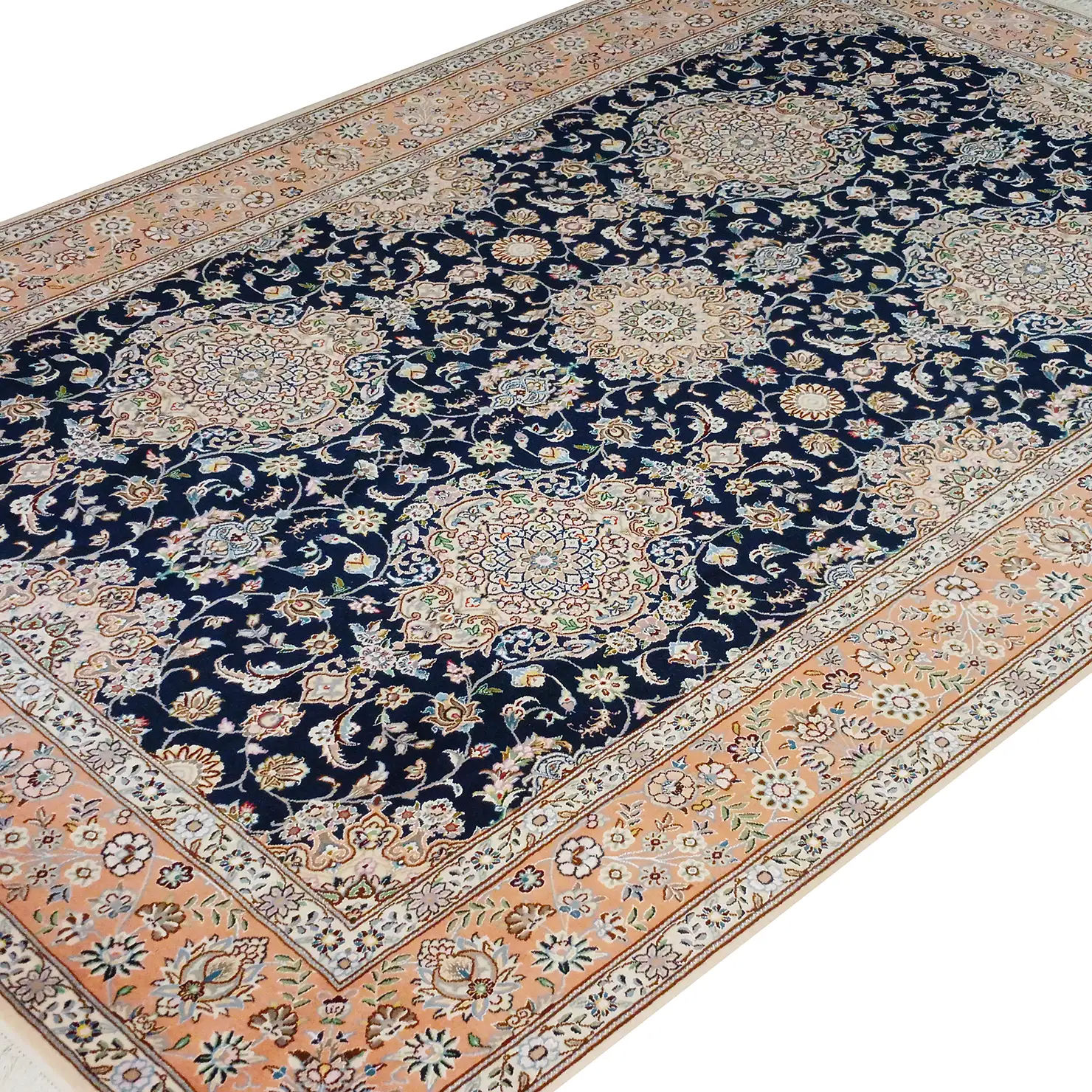 Handgeknüpfter Nain Perserteppich, 205 × 310 cm, Wolle