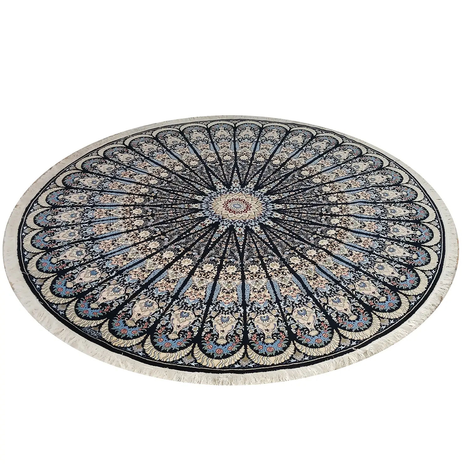 Nain Perserteppich 255 × 255 cm aus Wolle, handgeknüpft
