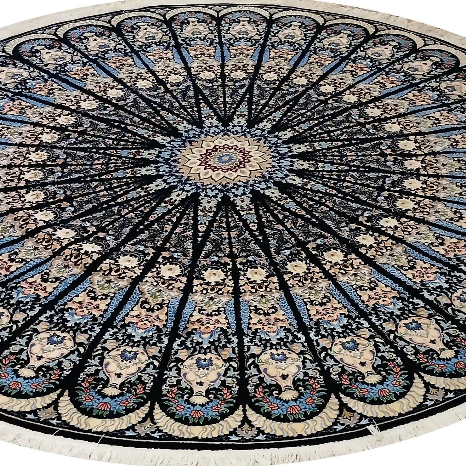 Nain Perserteppich 255 × 255 cm aus Wolle, handgeknüpft