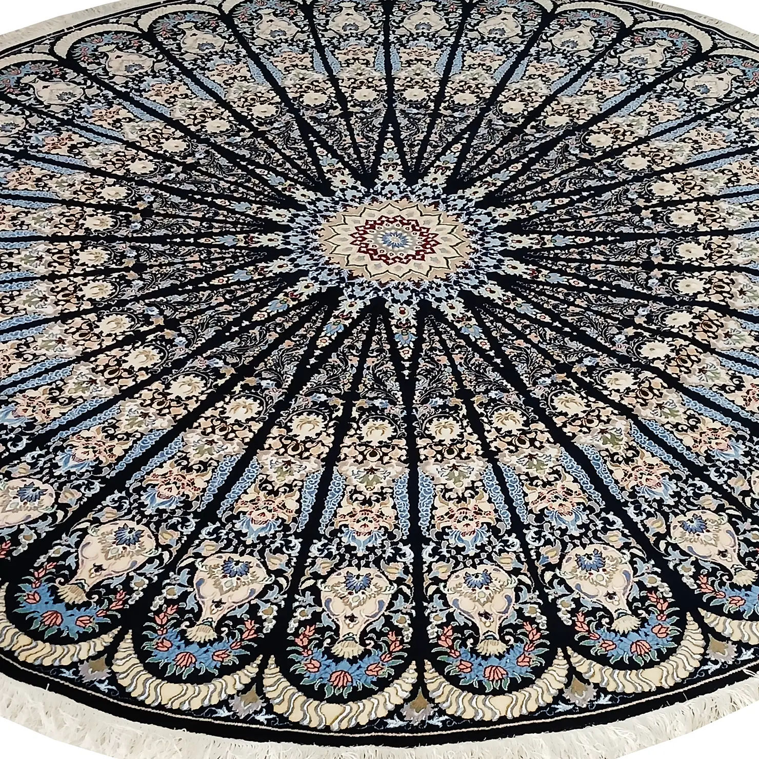 Nain Perserteppich 255 × 255 cm aus Wolle, handgeknüpft
