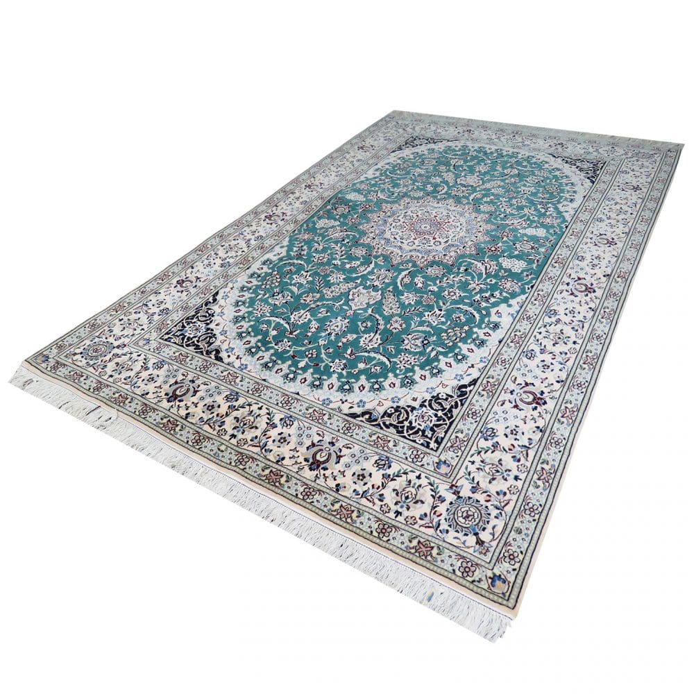 Nain Perserteppich 202 × 130 cm aus Wolle, handgeknüpft