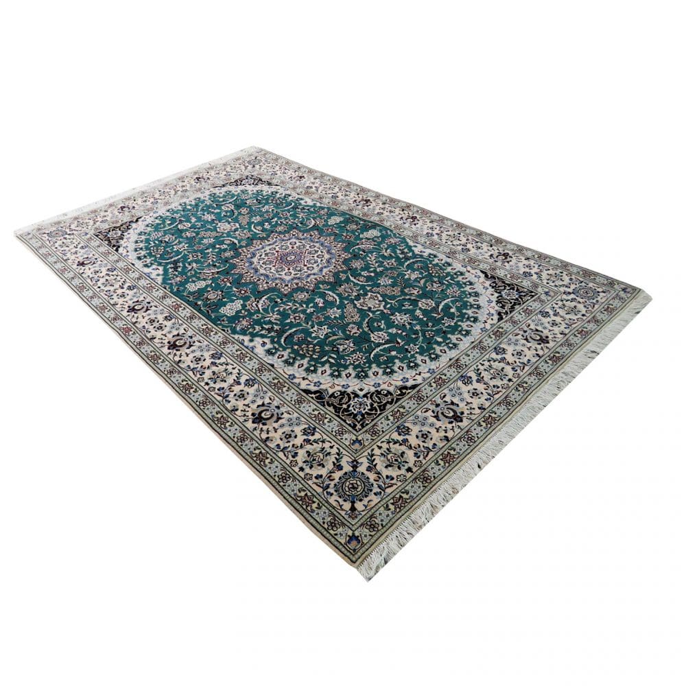 Nain Perserteppich 202 × 130 cm aus Wolle, handgeknüpft