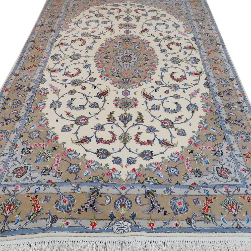 Kashan Perserteppich aus Iran, 140 × 240 cm