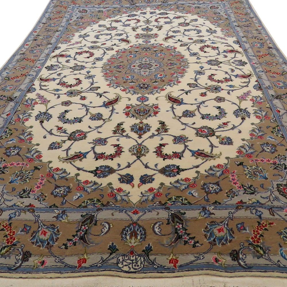 Kashan Perserteppich aus Iran, 140 × 240 cm