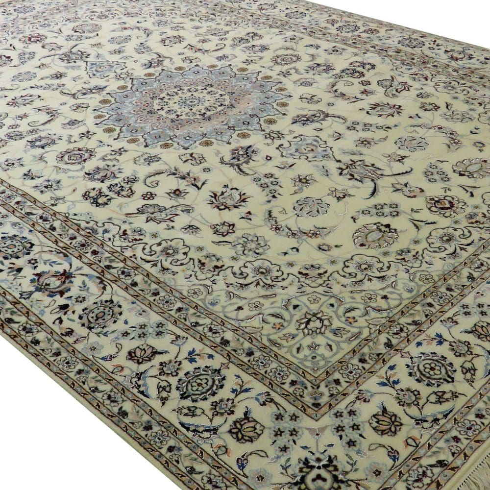 Handgeknüpfter Nain Perserteppich, 296 × 205 cm, Wolle