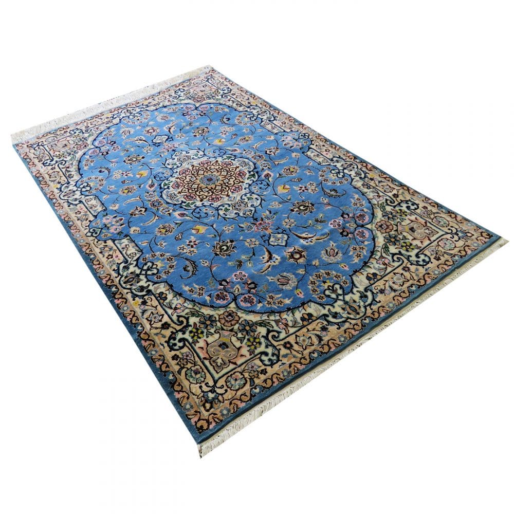 Nain Perserteppich 103 × 162 cm aus Wolle & Seide, handgeknüpft