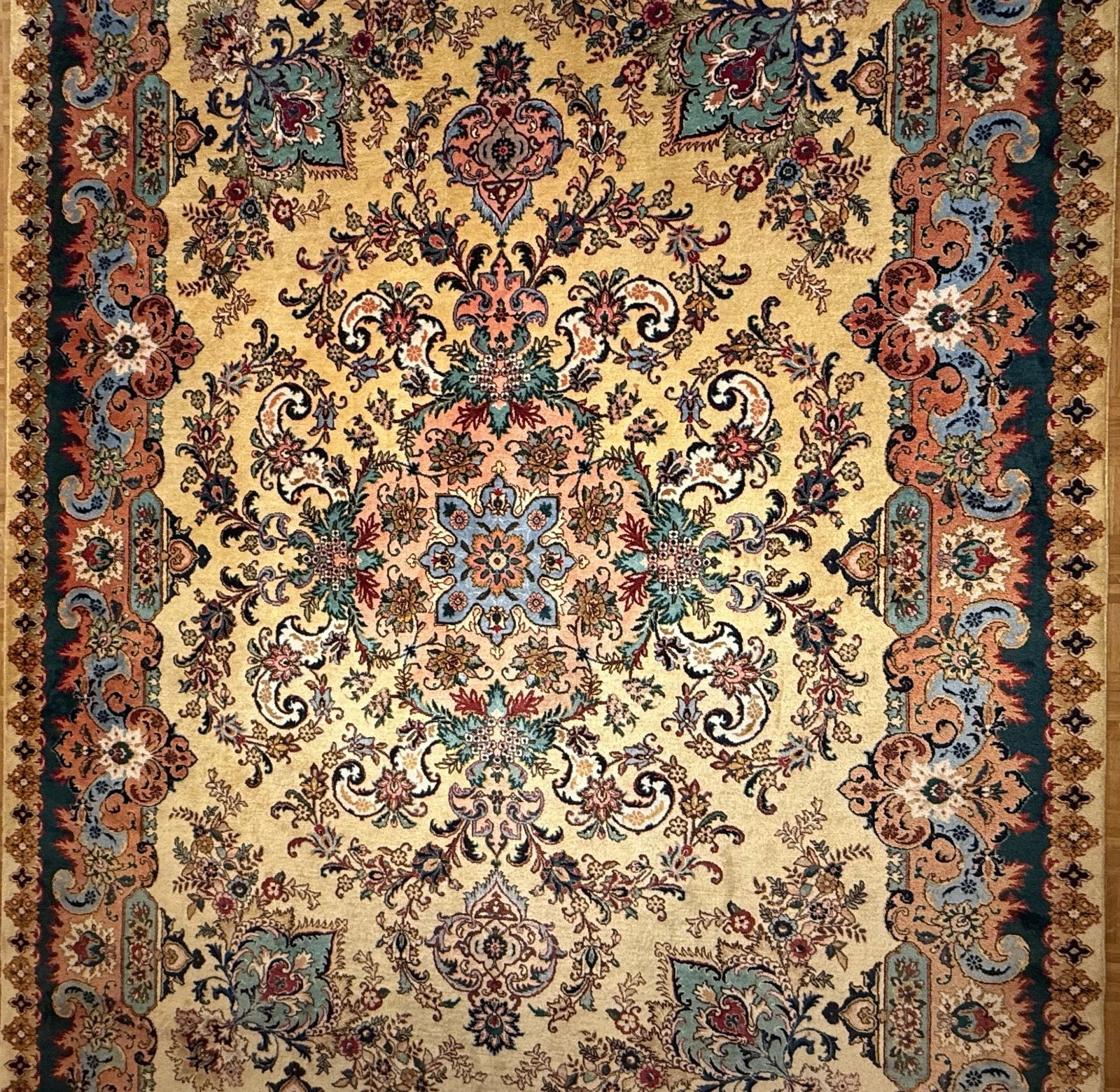 Täbriz Perserteppich 405 × 290 cm aus Wolle, handgeknüpft