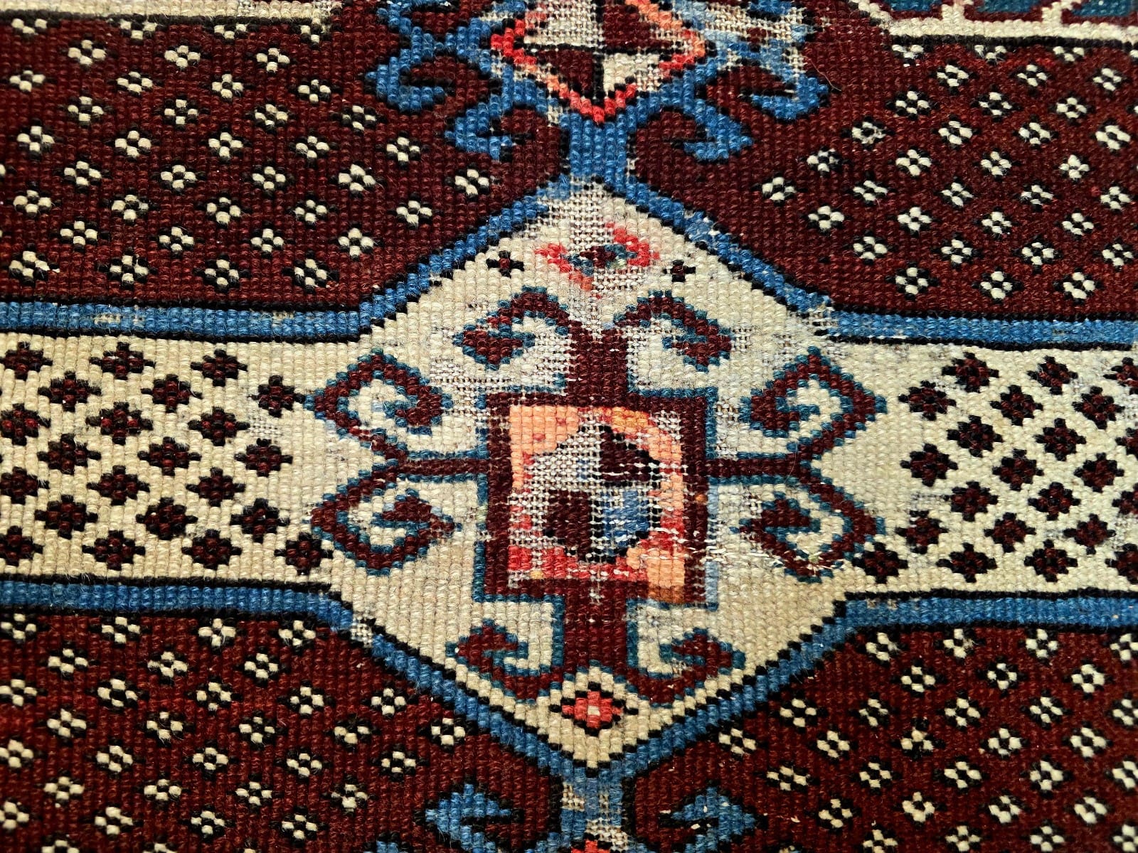 Geometrisch Orientteppich 180 × 120 cm aus Wolle, handgeknüpft