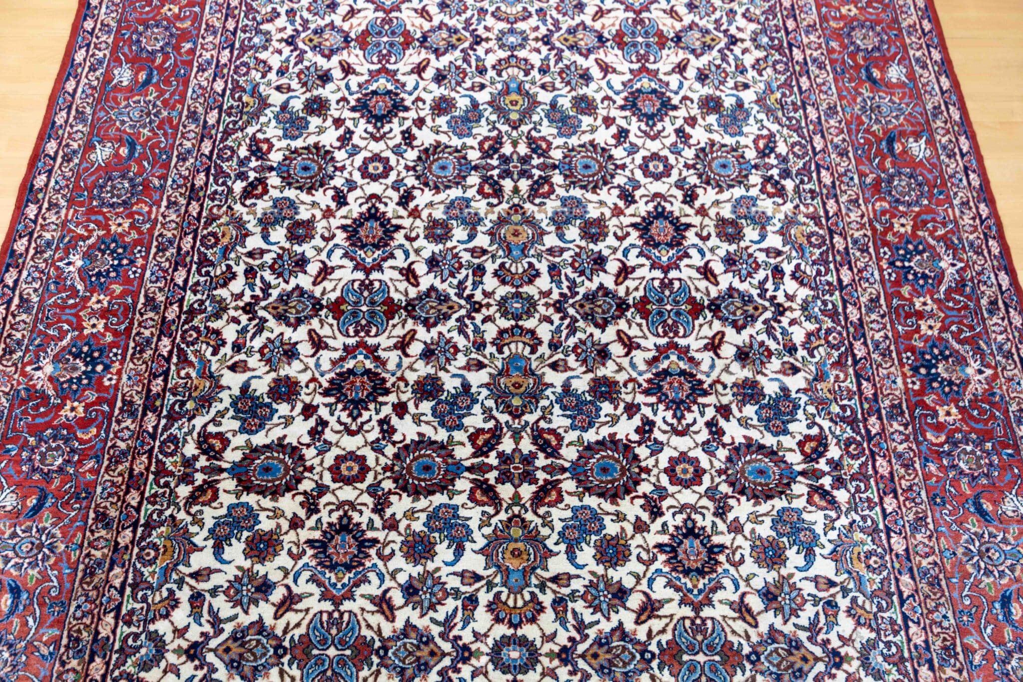 Handgeknüpfter Isfahan Perserteppich, 311 × 223 cm, Wolle