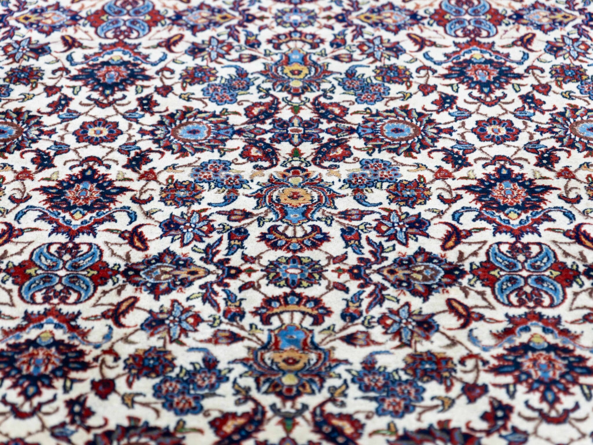 Handgeknüpfter Isfahan Perserteppich, 311 × 223 cm, Wolle