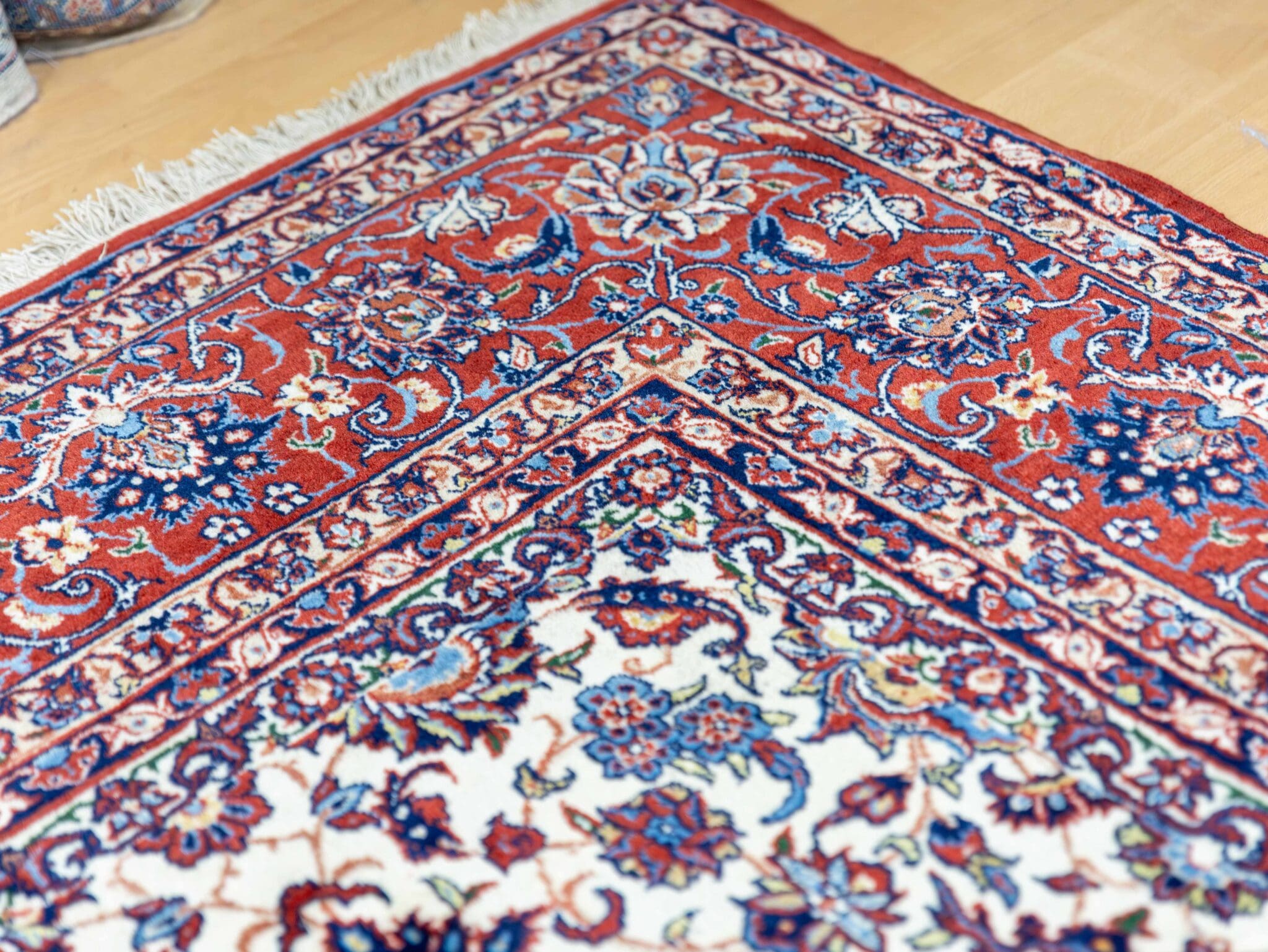 Handgeknüpfter Isfahan Perserteppich, 311 × 223 cm, Wolle