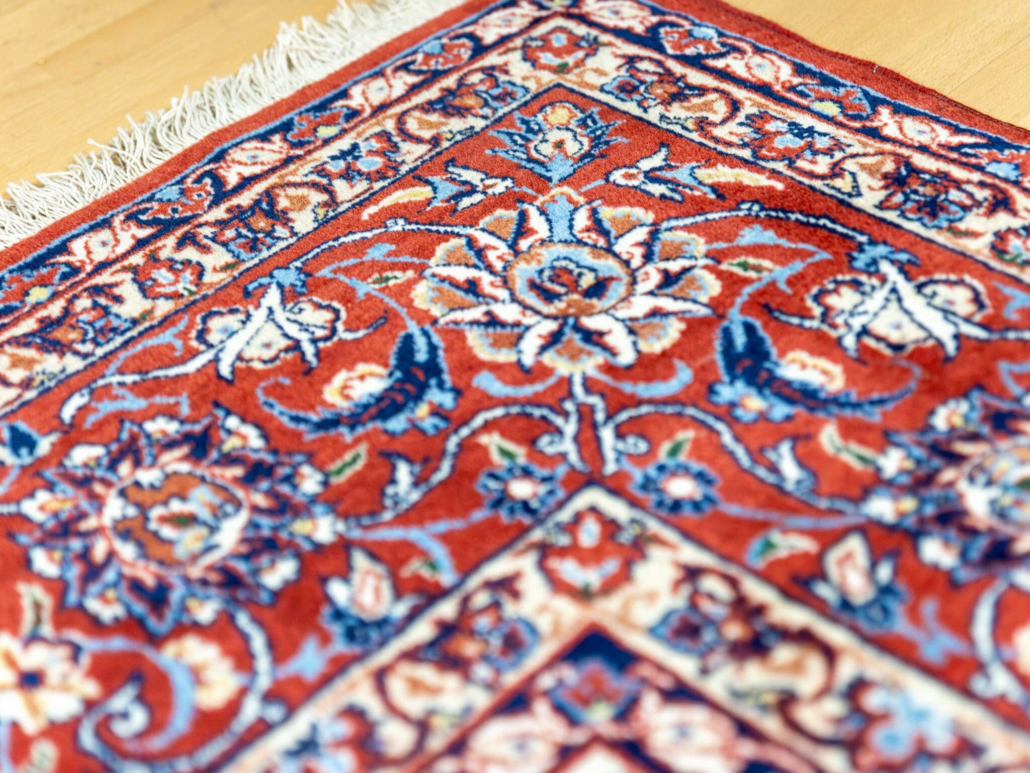 Handgeknüpfter Isfahan Perserteppich, 311 × 223 cm, Wolle