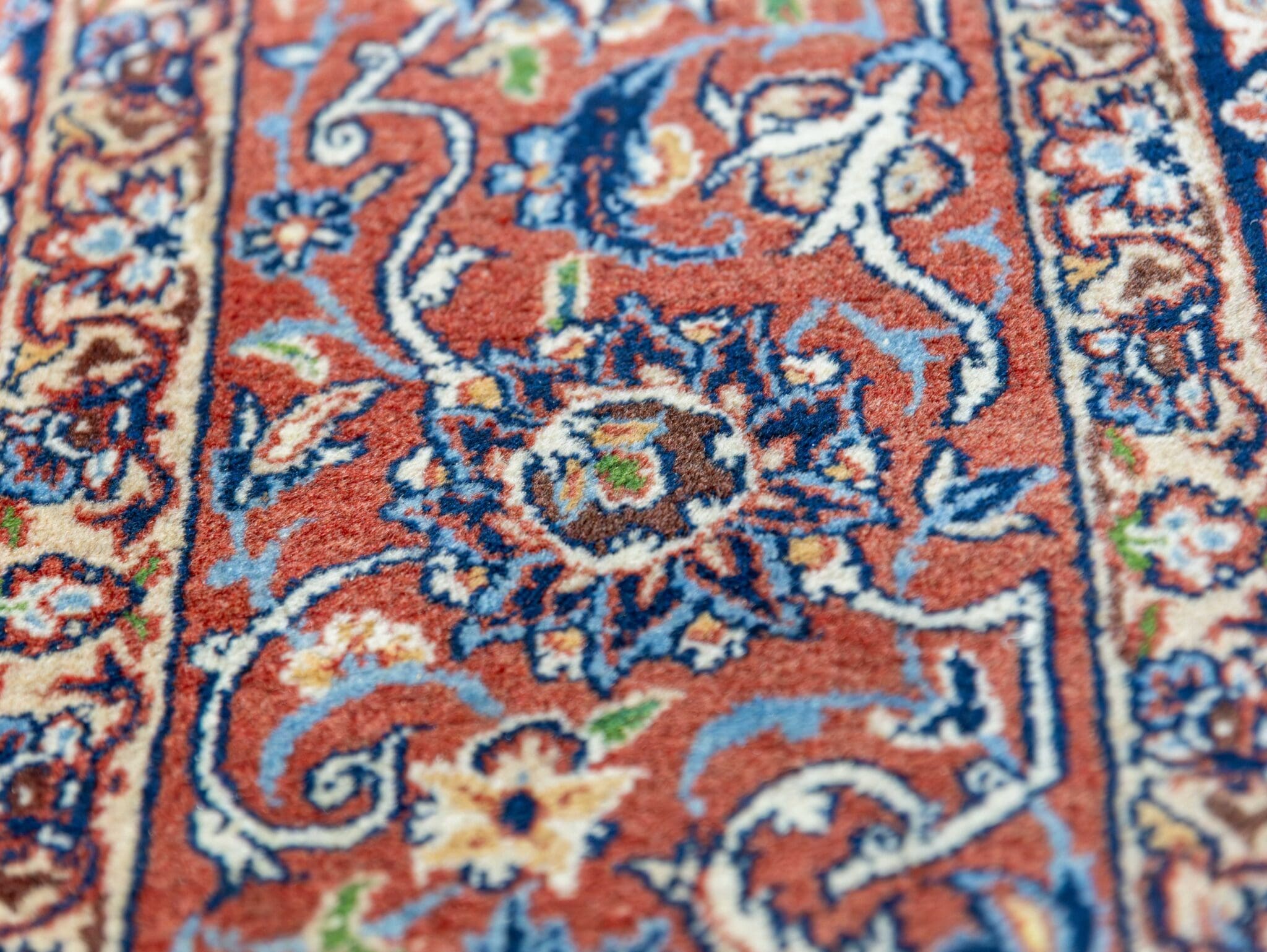 Handgeknüpfter Isfahan Perserteppich, 311 × 223 cm, Wolle