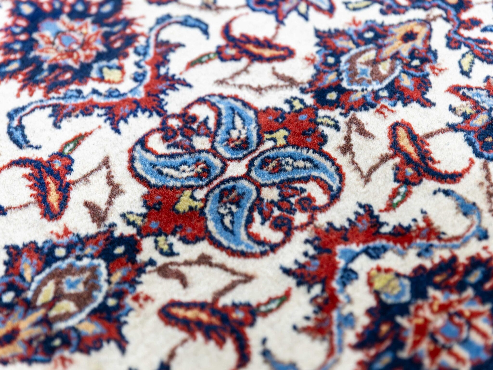 Handgeknüpfter Isfahan Perserteppich, 311 × 223 cm, Wolle