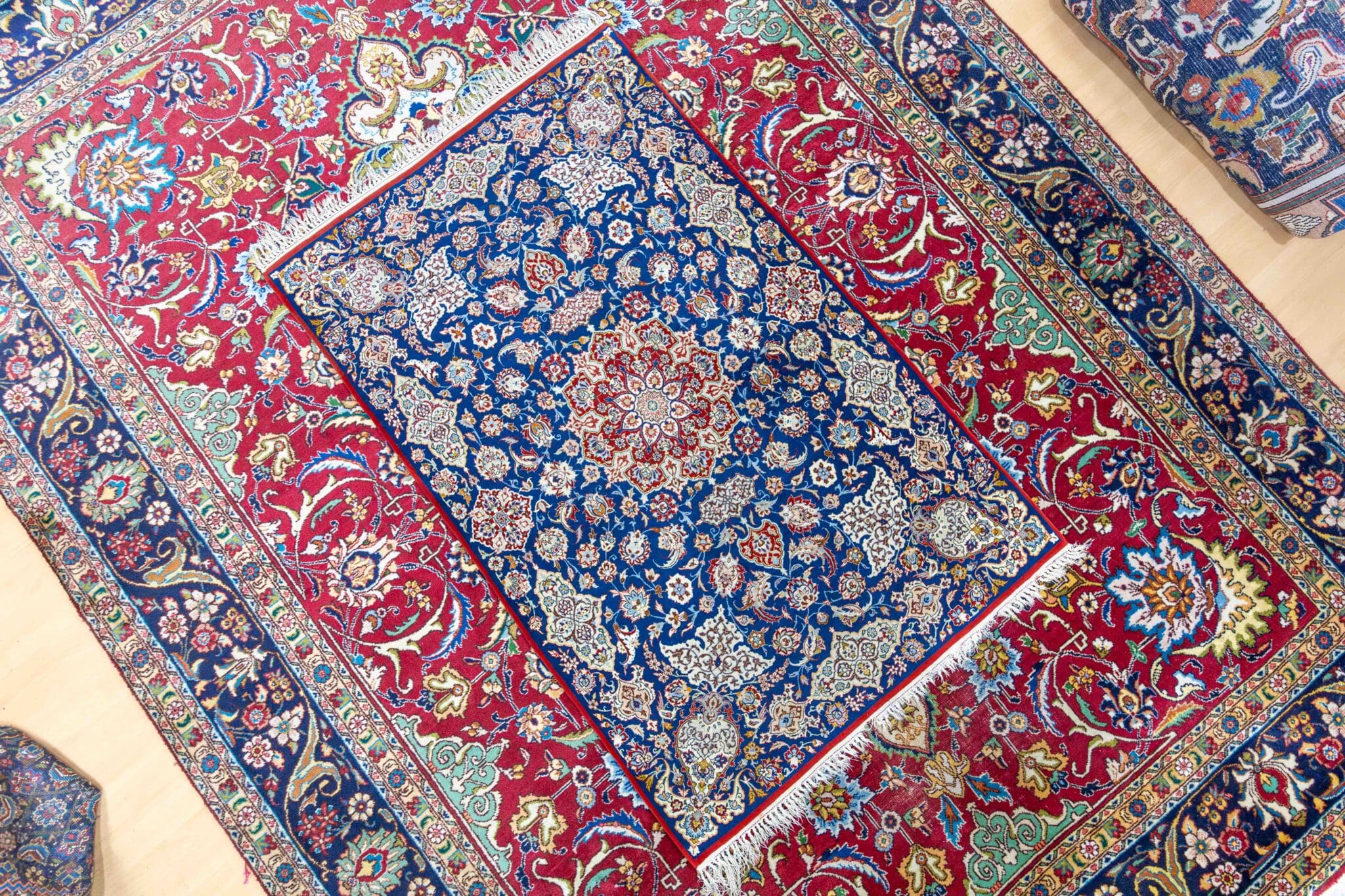 Handgeknüpfter Isfahan Perserteppich 156 × 102 cm